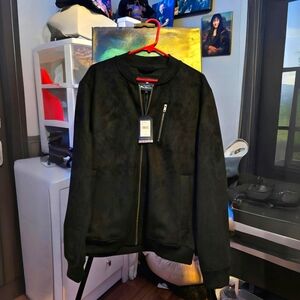 Black suede Ben Sherman Bomber NWT
